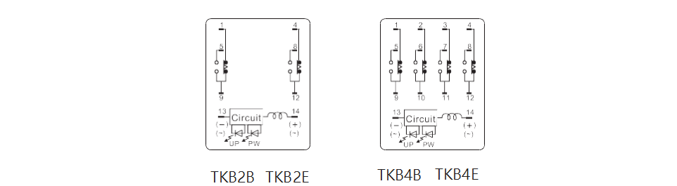 Схема подключения реле таймера TKB