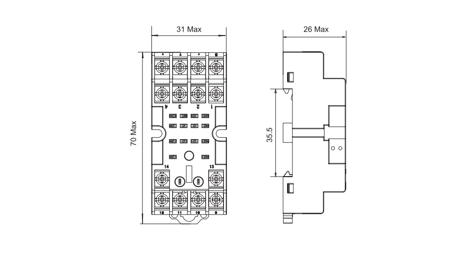 SKF14-A РАЗМЕР РОЗЕТКИ